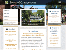 Tablet Screenshot of orangetown.com